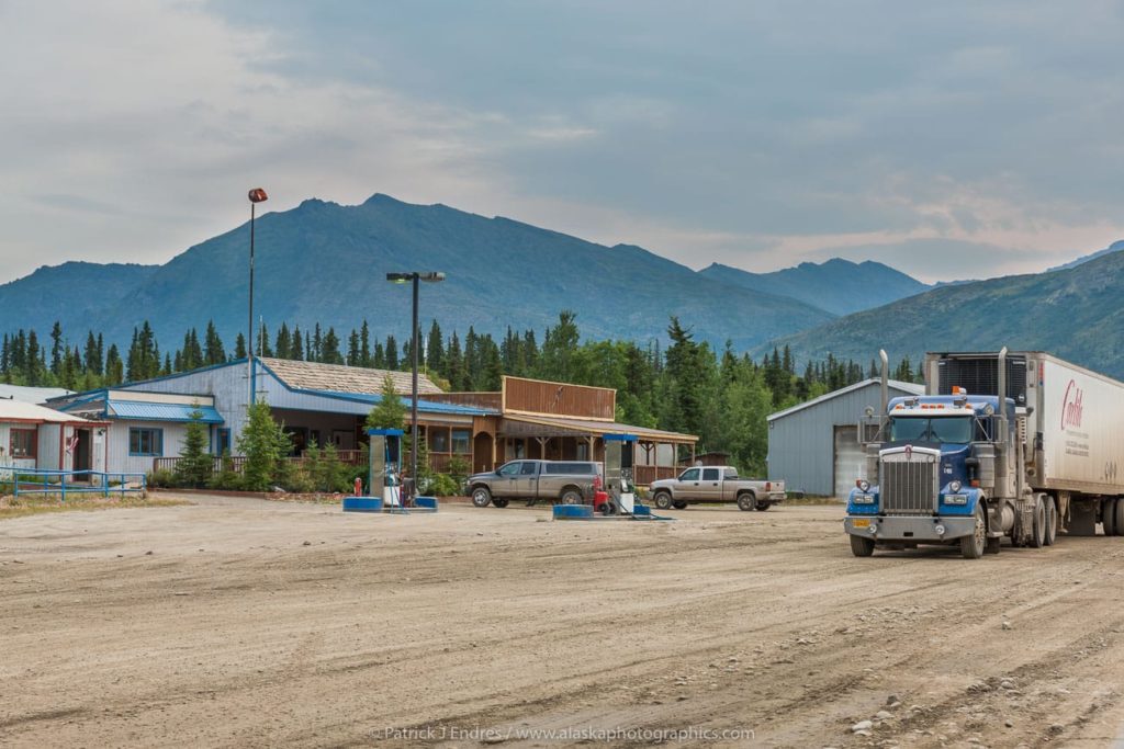 Coldfoot camp truck stop along the James Dalton Highway, Arctic, Alaska.